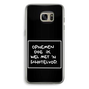 CaseCompany Schotelvod: Samsung Galaxy S7 Edge Transparant Hoesje