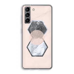CaseCompany Creatieve toets: Samsung Galaxy S21 Transparant Hoesje