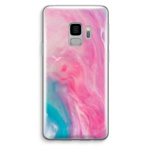 CaseCompany Roze explosie: Samsung Galaxy S9 Transparant Hoesje