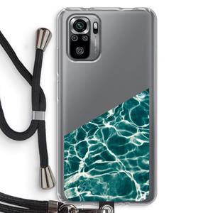 CaseCompany Weerkaatsing water: Xiaomi Redmi Note 10S Transparant Hoesje met koord