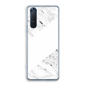 CaseCompany Biggest stripe: Sony Xperia 5 II Transparant Hoesje