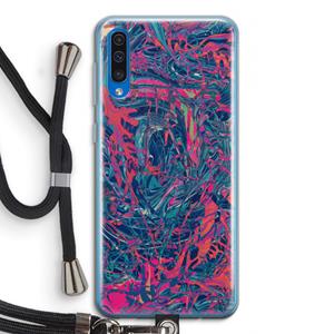 CaseCompany Sleeping Dreams: Samsung Galaxy A50 Transparant Hoesje met koord