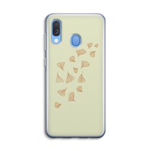 CaseCompany Falling Leaves: Samsung Galaxy A40 Transparant Hoesje