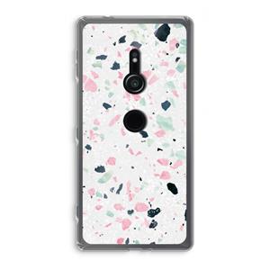 CaseCompany Terrazzo N°3: Sony Xperia XZ2 Transparant Hoesje