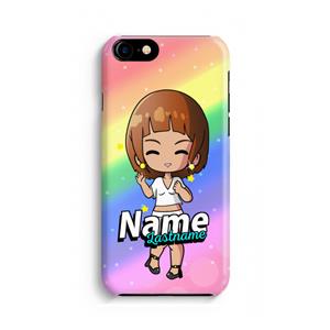 CaseCompany Chibi Maker vrouw: iPhone 8 Volledig Geprint Hoesje