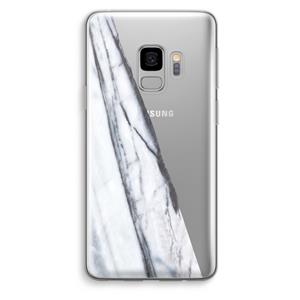 CaseCompany Gestreepte marmer: Samsung Galaxy S9 Transparant Hoesje