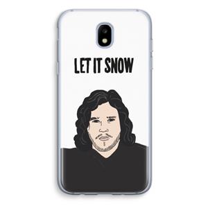 CaseCompany Let It Snow: Samsung Galaxy J5 (2017) Transparant Hoesje
