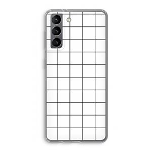 CaseCompany Rooster: Samsung Galaxy S21 Transparant Hoesje