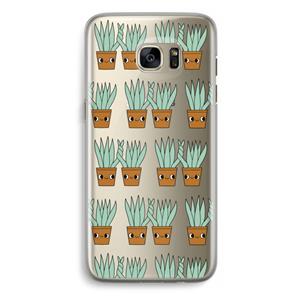 CaseCompany Sansevieria: Samsung Galaxy S7 Edge Transparant Hoesje