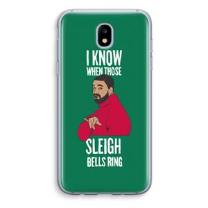 CaseCompany Sleigh Bells Ring: Samsung Galaxy J5 (2017) Transparant Hoesje