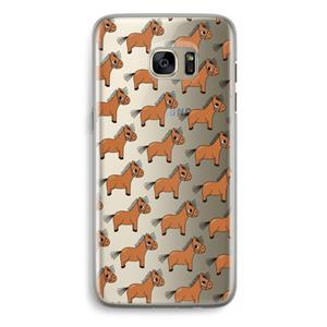 CaseCompany Pony: Samsung Galaxy S7 Edge Transparant Hoesje