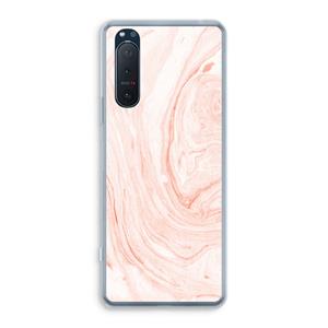 CaseCompany Peach bath: Sony Xperia 5 II Transparant Hoesje