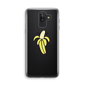 CaseCompany Banana: Samsung Galaxy J8 (2018) Transparant Hoesje