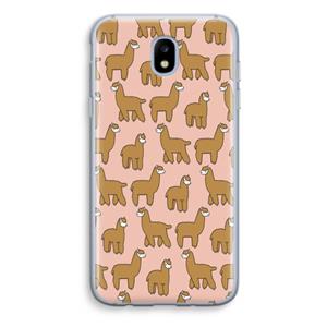 CaseCompany Alpacas: Samsung Galaxy J5 (2017) Transparant Hoesje