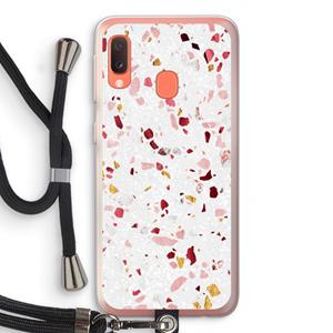 CaseCompany Terrazzo N°9: Samsung Galaxy A20e Transparant Hoesje met koord