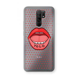 CaseCompany Yolo Denise: Xiaomi Redmi 9 Transparant Hoesje