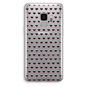 CaseCompany Hartjes: Samsung Galaxy S9 Transparant Hoesje