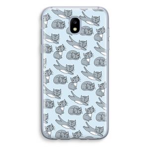 CaseCompany Poezen: Samsung Galaxy J5 (2017) Transparant Hoesje