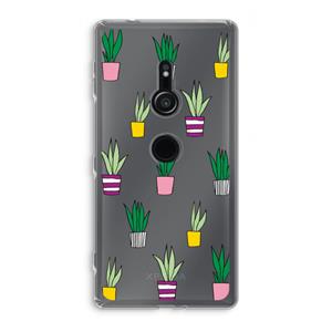 CaseCompany Sanseveria: Sony Xperia XZ2 Transparant Hoesje