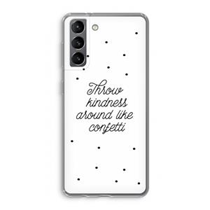 CaseCompany Confetti: Samsung Galaxy S21 Transparant Hoesje