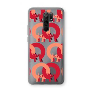 CaseCompany Dogs: Xiaomi Redmi 9 Transparant Hoesje