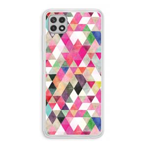 CaseCompany Gekleurde driehoekjes: Samsung Galaxy A22 4G Transparant Hoesje
