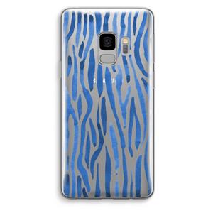 CaseCompany Blauwe nerven: Samsung Galaxy S9 Transparant Hoesje