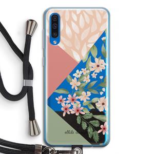 CaseCompany Sweet heaven geometrics: Samsung Galaxy A50 Transparant Hoesje met koord