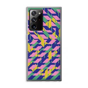 CaseCompany Skew Blush 1: Samsung Galaxy Note 20 Ultra / Note 20 Ultra 5G Transparant Hoesje