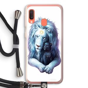 CaseCompany Child Of Light: Samsung Galaxy A20e Transparant Hoesje met koord