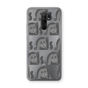 CaseCompany Cats: Xiaomi Redmi 9 Transparant Hoesje