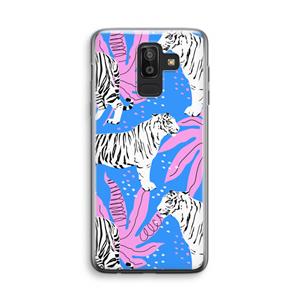 CaseCompany Tijger: Samsung Galaxy J8 (2018) Transparant Hoesje