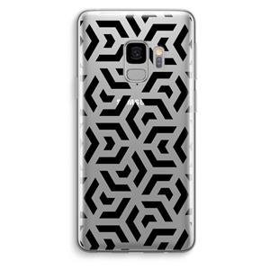 CaseCompany Crazy pattern: Samsung Galaxy S9 Transparant Hoesje