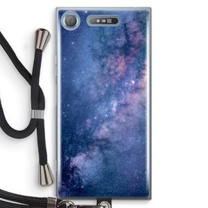 CaseCompany Nebula: Sony Xperia XZ1 Transparant Hoesje met koord