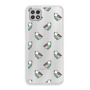 CaseCompany Vogeltjes: Samsung Galaxy A22 4G Transparant Hoesje