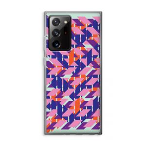 CaseCompany Skew Blush 3: Samsung Galaxy Note 20 Ultra / Note 20 Ultra 5G Transparant Hoesje