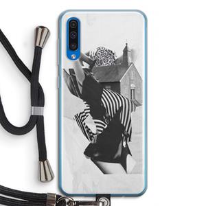 CaseCompany House: Samsung Galaxy A50 Transparant Hoesje met koord