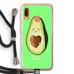 CaseCompany Avocuddle: Samsung Galaxy A20e Transparant Hoesje met koord