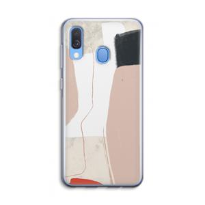CaseCompany Lava: Samsung Galaxy A40 Transparant Hoesje