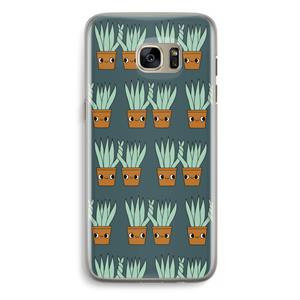 CaseCompany Sansevieria: Samsung Galaxy S7 Edge Transparant Hoesje