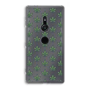 CaseCompany Weed: Sony Xperia XZ2 Transparant Hoesje