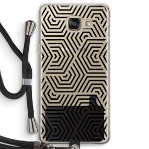 CaseCompany Magic pattern: Samsung Galaxy A5 (2016) Transparant Hoesje met koord