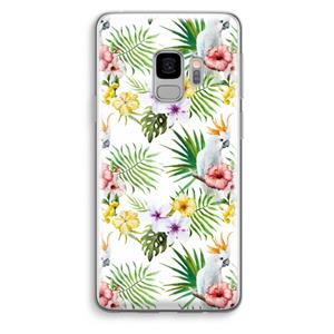 CaseCompany Gele kuif: Samsung Galaxy S9 Transparant Hoesje