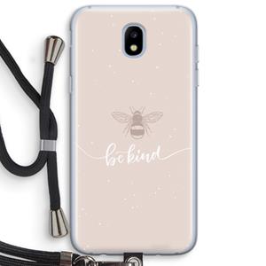 CaseCompany Be(e) kind: Samsung Galaxy J5 (2017) Transparant Hoesje met koord