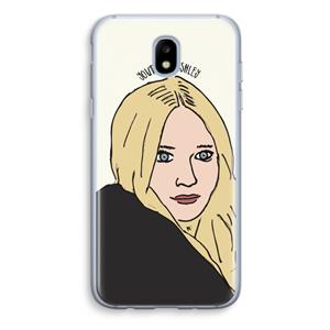 CaseCompany Ashley: Samsung Galaxy J5 (2017) Transparant Hoesje