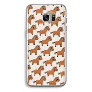 CaseCompany Pony: Samsung Galaxy S7 Edge Transparant Hoesje