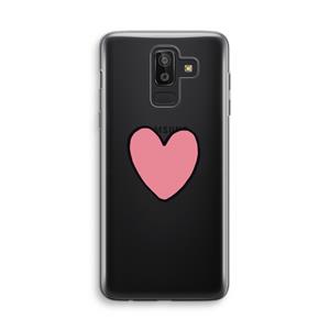 CaseCompany Hartje: Samsung Galaxy J8 (2018) Transparant Hoesje