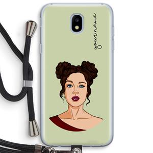 CaseCompany Pop-Art Creator: Samsung Galaxy J5 (2017) Transparant Hoesje met koord