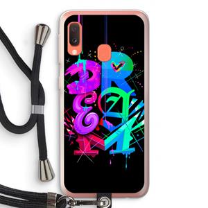 CaseCompany Dream: Samsung Galaxy A20e Transparant Hoesje met koord