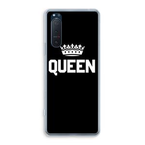 CaseCompany Queen zwart: Sony Xperia 5 II Transparant Hoesje